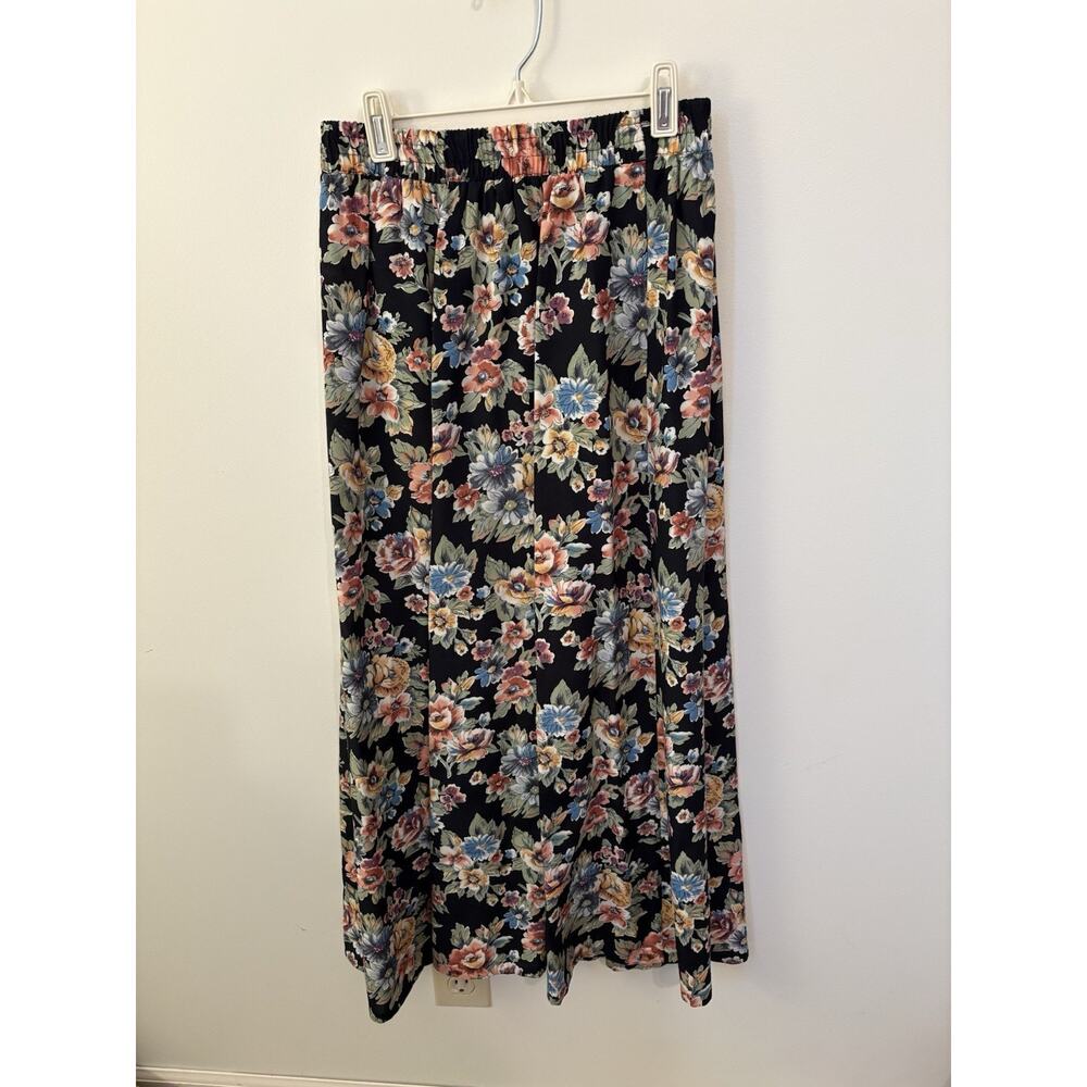 Vintage Portraits Northern Isles Womens S Skirt Maxi Floral Pockets USA Made